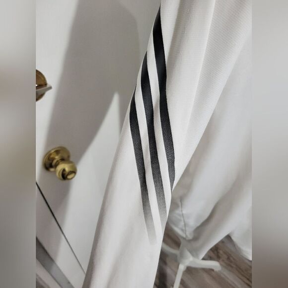 Adidas white golf zip up sweatshirt lightweight - Picture 4 of 9